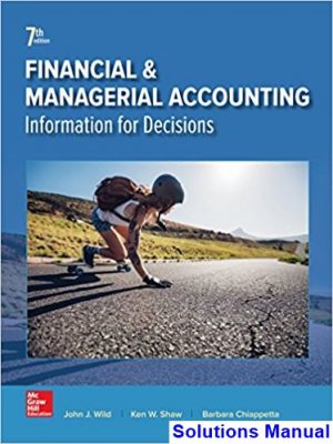 financial managerial accounting 7th edition wild solutions manual