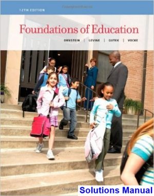 foundations education 12th edition ornstein solutions manual
