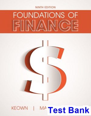 foundations finance 9th edition keown test bank