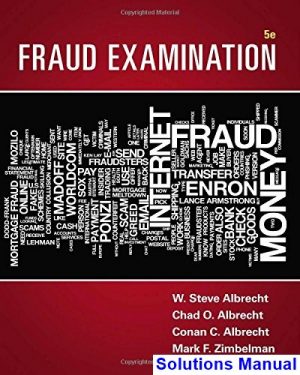 fraud examination 5th edition albrecht solutions manual