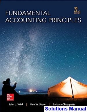 fundamental accounting principles 22nd edition wild solutions manual