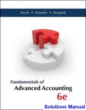 fundamentals advanced accounting 6th edition hoyle solutions manual