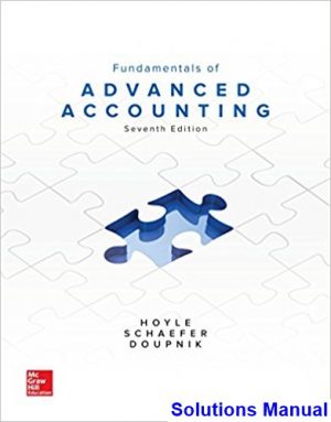 fundamentals advanced accounting 8th edition hoyle solutions manual