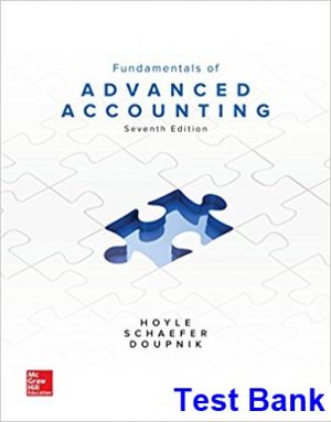 fundamentals advanced accounting 8th edition hoyle test bank