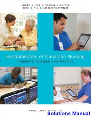 fundamentals canadian nursing concepts process practice canadian 3rd edition kozier solutions manual