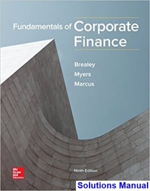 fundamentals corporate finance 9th edition brealey solutions manual