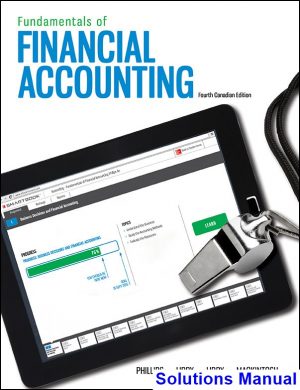 fundamentals financial accounting canadian canadian 4th edition phillips solutions manual