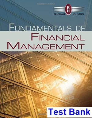 fundamentals financial management 14th edition brigham test bank