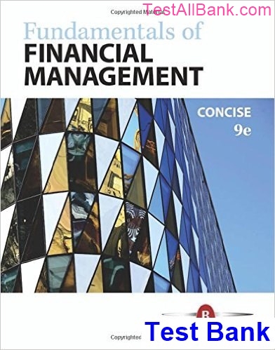 Fundamentals Of Financial Management Concise Edition 9th Edition ...