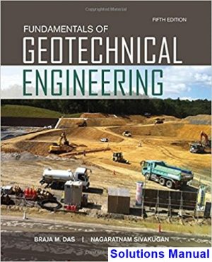 fundamentals geotechnical engineering 5th edition das solutions manual