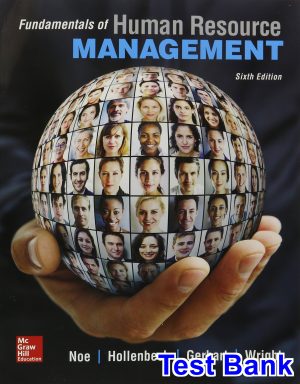 fundamentals human resource management 6th edition noe test bank