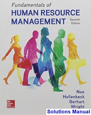 fundamentals human resource management 7th edition noe solutions manual