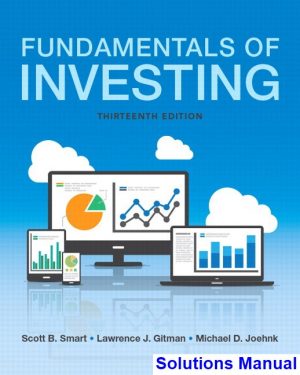 fundamentals investing 13th edition smart solutions manual