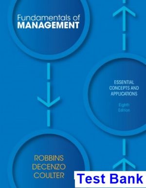 fundamentals management 8th edition robbins test bank