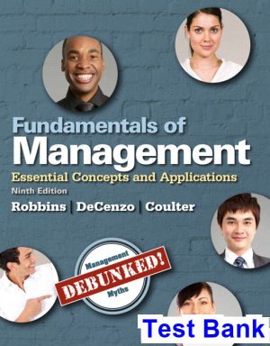 fundamentals management essential concepts applications 14th edition robbins test bank