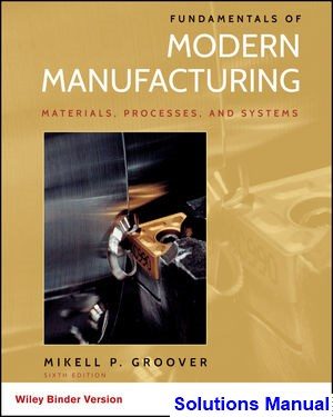 fundamentals modern manufacturing 6th edition groover solutions manual