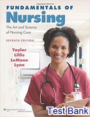 fundamentals nursing the art and science of nursing care 7th edition taylor test bank