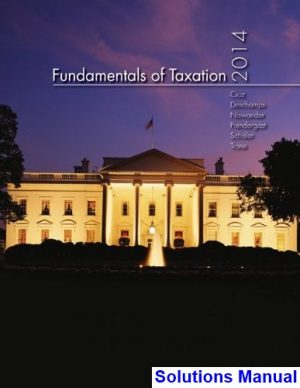 fundamentals taxation 2014 7th edition cruz solutions manual