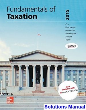 fundamentals taxation 2015 8th edition cruz solutions manual