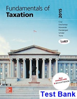 fundamentals taxation 2015 8th edition cruz test bank