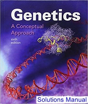 genetics a conceptual approach 6th edition pierce solutions manual