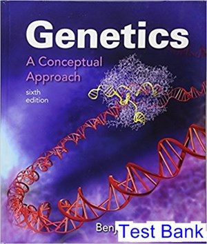 genetics a conceptual approach 6th edition pierce test bank