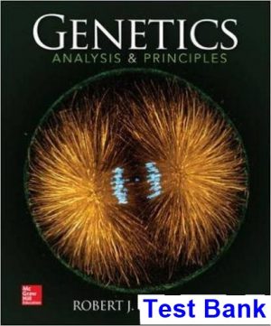 genetics analysis principles 5th edition brooker test bank