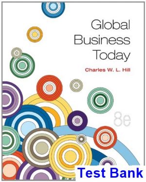 global business today 8th edition hill test bank