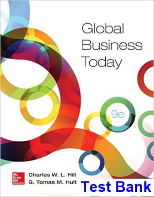 global business today 9th edition hill test bank