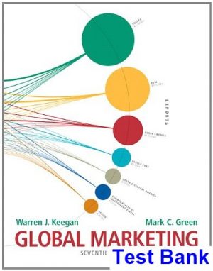 global marketing 7th edition keegan test bank