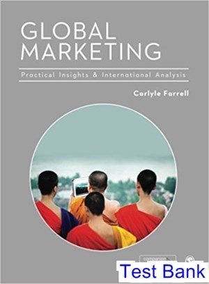 global marketing practical insights and international analysis 1st edition farrell test bank