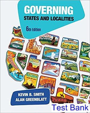 governing states and localities 6th edition smith test bank
