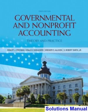governmental nonprofit accounting 10th edition smith solutions manual