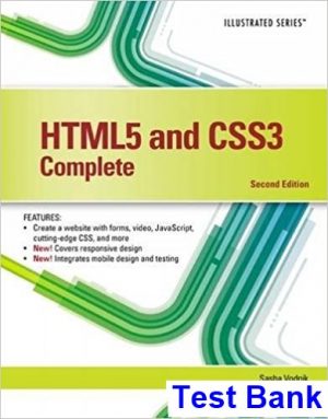 html5 css3 illustrated complete 2nd edition vodnik test bank