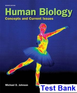 human biology concepts current issues 7th edition johnson test bank