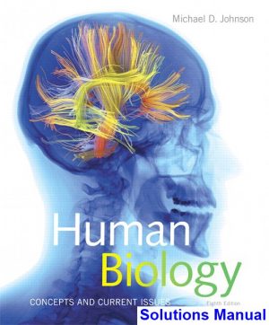 human biology concepts current issues 8th edition johnson solutions manual