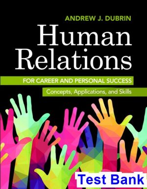 human relations career personal success concepts applications skills 11th edition dubrin test bank