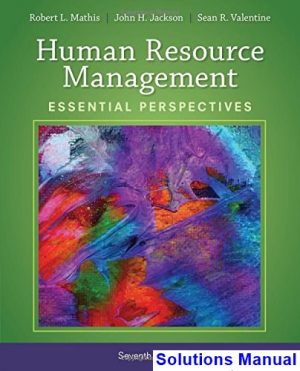 human resource management essential perspectives 7th edition mathis solutions manual