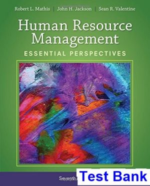 human resource management essential perspectives 7th edition mathis test bank