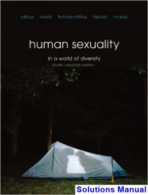 human sexuality world diversity fourth canadian canadian 4th edition rathus solutions manual