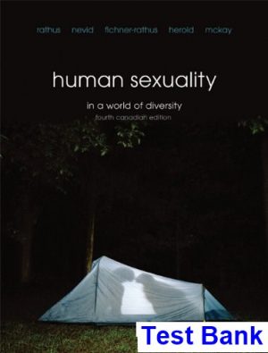 human sexuality world diversity fourth canadian canadian 4th edition rathus test bank