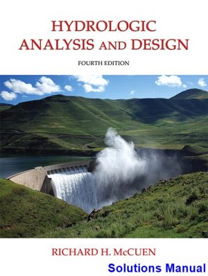 hydrologic analysis design 4th edition mccuen solutions manual