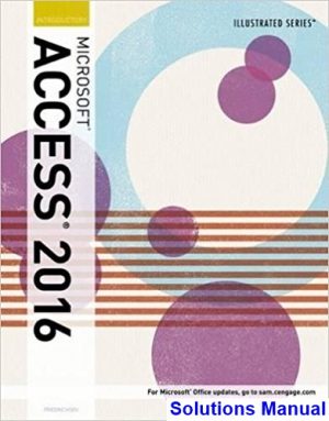 illustrated microsoft office 365 access 2016 introductory 1st edition friedrichsen solutions manual