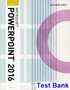 illustrated microsoft office 365 powerpoint 2016 introductory 1st edition beskeen test bank