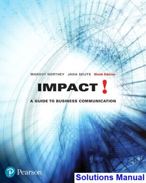 impact guide business communication canadian 9th edition northey solutions manual