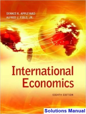 international economics 8th edition appleyard solutions manual