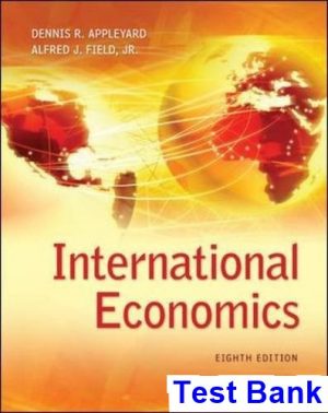 international economics 8th edition appleyard test bank