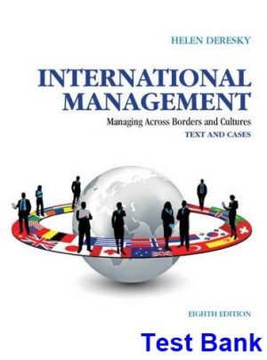 international management managing across borders cultures text cases 8th edition helen deresky test bank