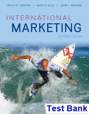 international marketing 16th edition cateora test bank