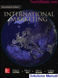 international marketing 17th edition cateora solutions manual